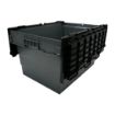 Picture of Vogue Plastic Transport Storage Crate with Attached Lid 600x400x320mm - DX995