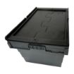 Picture of Vogue Plastic Transport Storage Crate with Attached Lid 600x400x320mm - DX995