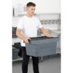 Picture of Vogue Plastic Transport Storage Crate with Attached Lid 600x400x320mm - DX995