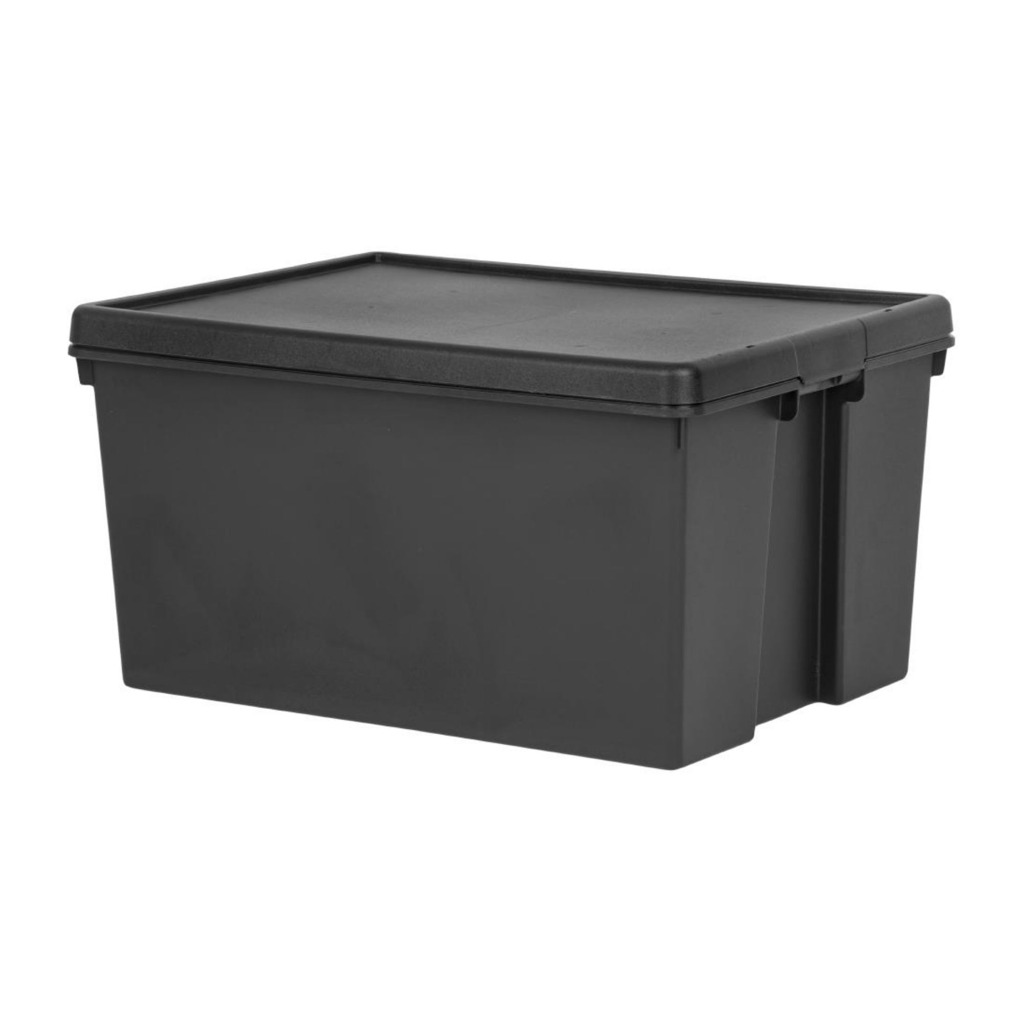 Picture of Wham Bam Recycled Storage Box & Lid Black 96Ltr - CX096