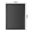 Picture of Olympia Wallboard Black Wooden Frame 600x800mm - CU991