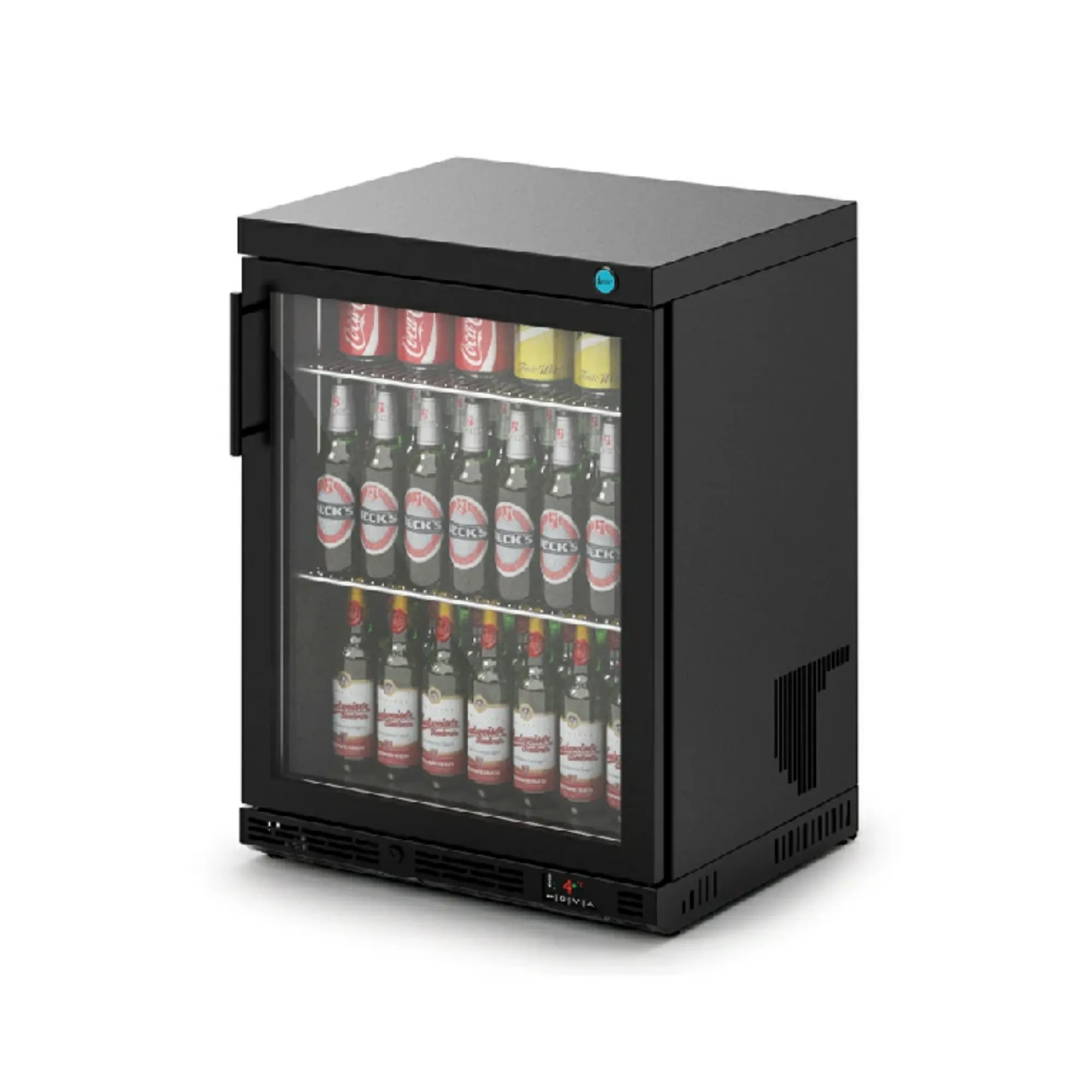 Picture of IMC Ventus V60 Single Glass Door Display Bottle Cooler Black - F76/152/B