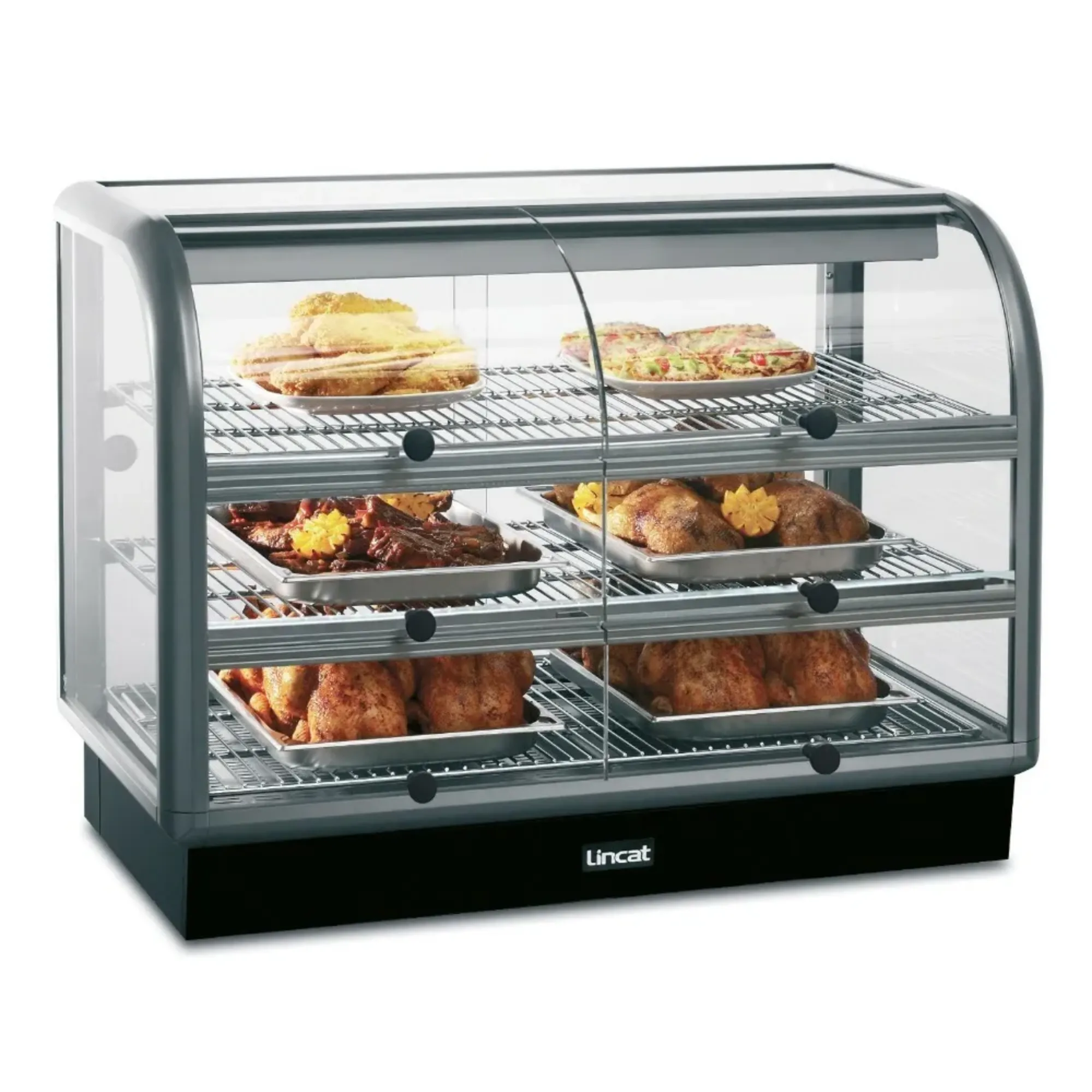 Picture of C6H/100S - Lincat Seal 650 Series Counter-top Curved Front Heated Merchandiser - C6H/100S