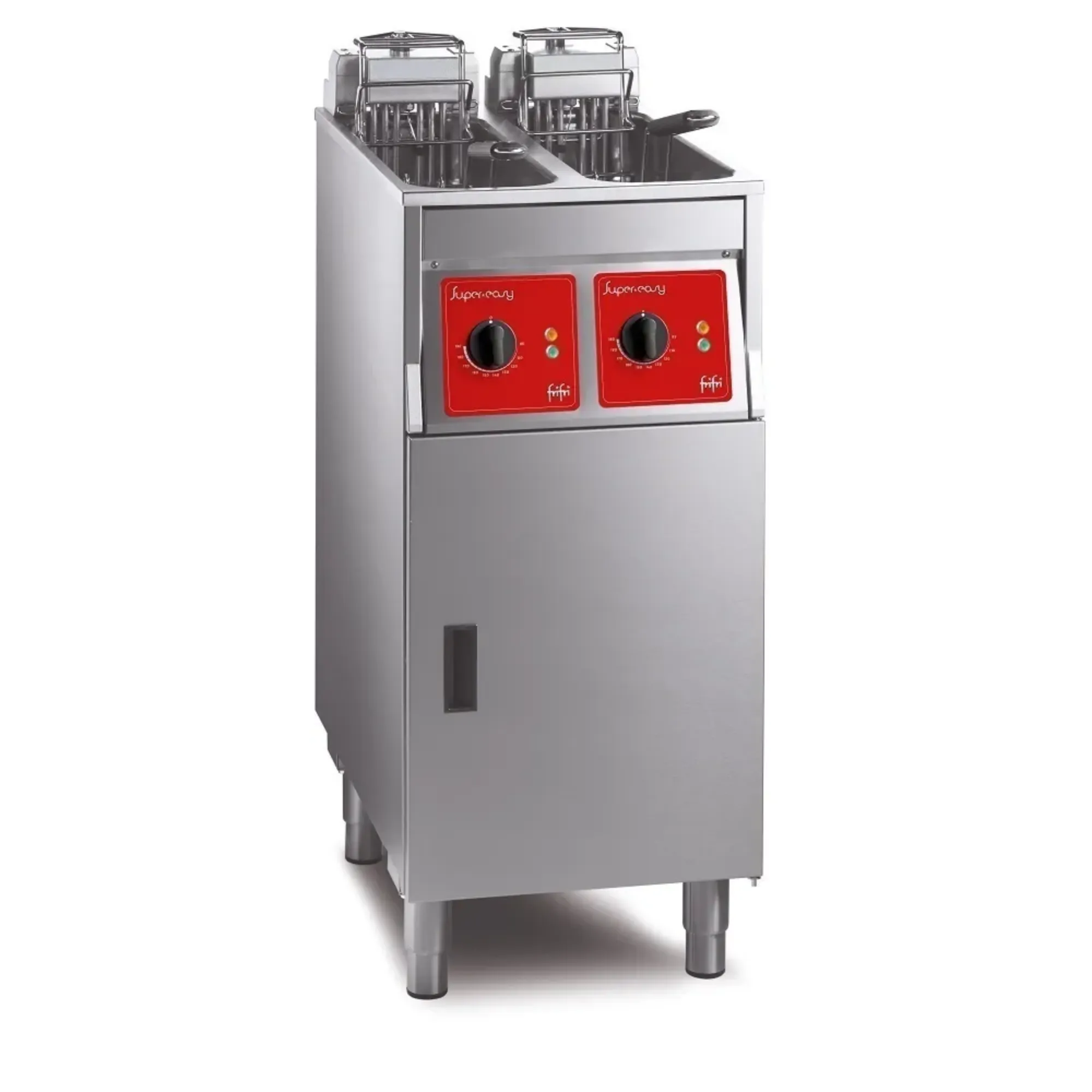 Picture of SL422L12N0 - FriFri Super Easy 422 Electric Free-standing Twin Tank Fryer without Filtration - 2 Baskets - W 400 mm - 2 x 7.5 kW - Single Phase - SL422L12N0