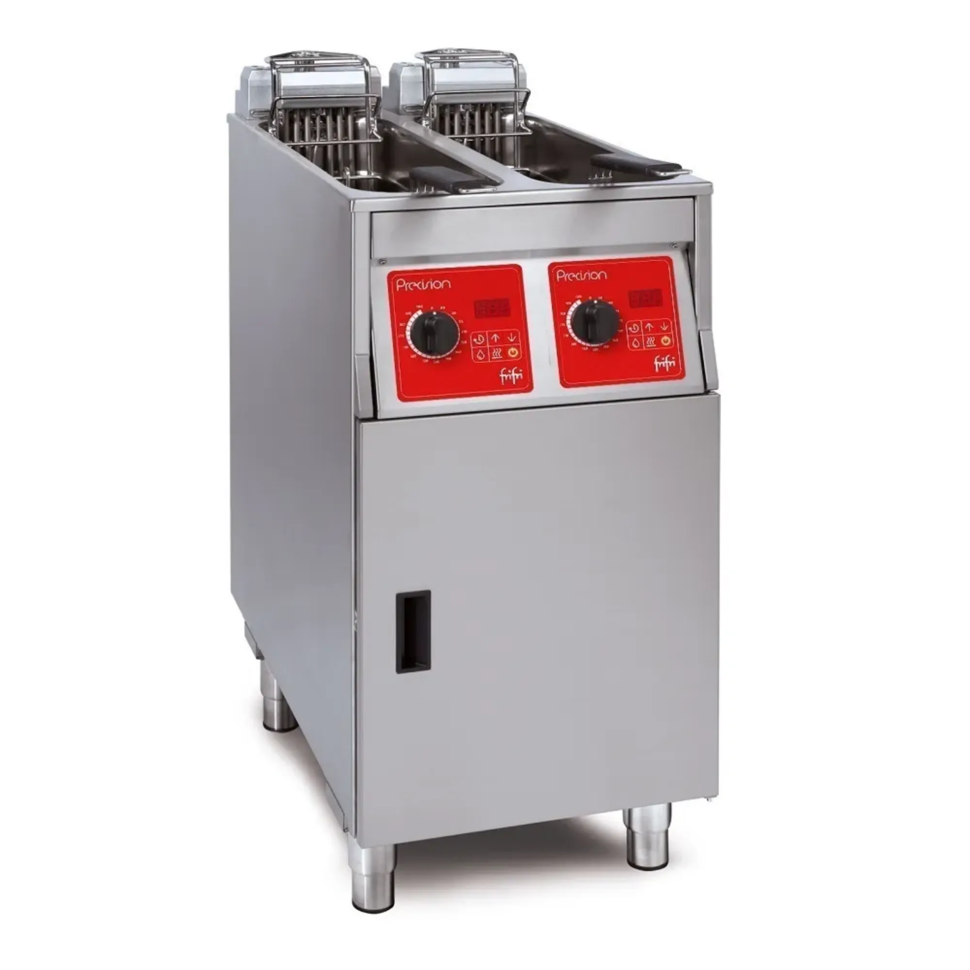 Picture of PL422L12G0 - FriFri Precision 422 Electric Free-standing Twin Tank Fryer - 2 Baskets - W 400 mm - 2 x 7.5 kW - Single Phase - PL422L12G0