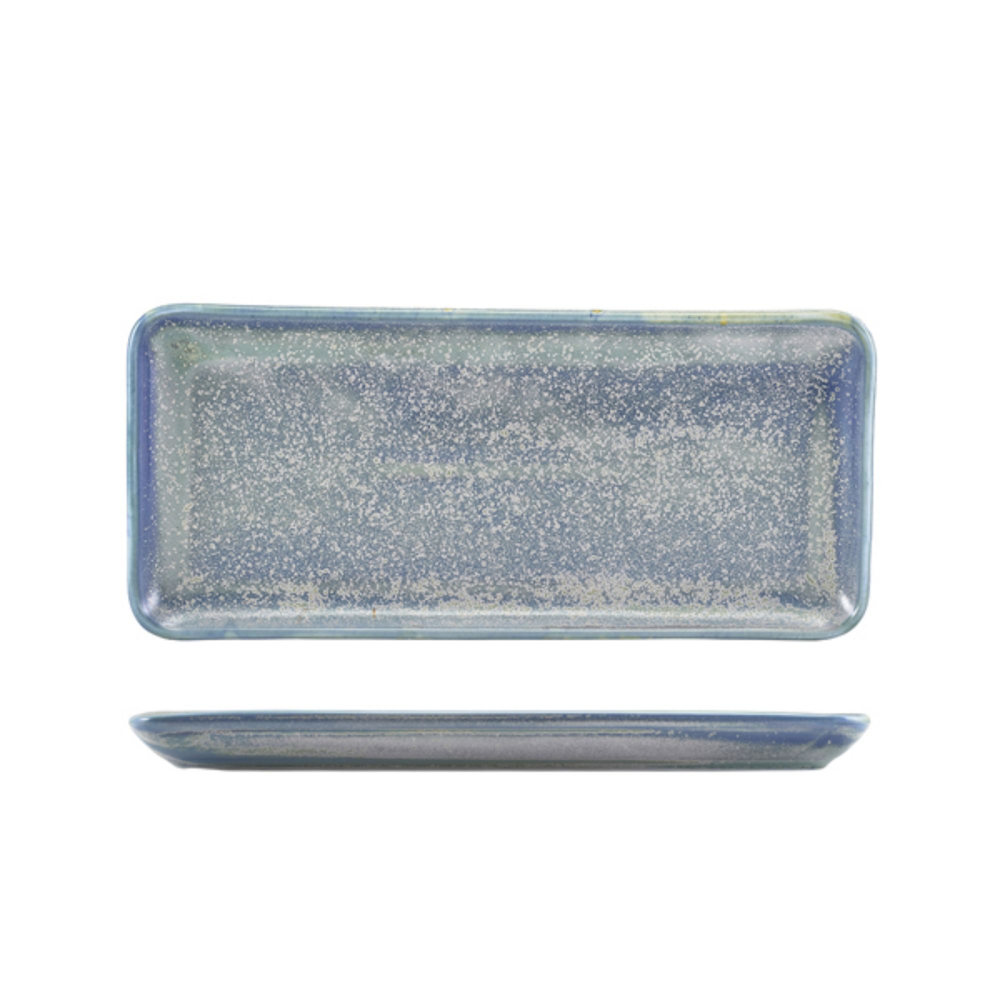 Picture of Terra Porcelain Seafoam Narrow Rectangular Platter 31 x 14cm - NR-PSF30