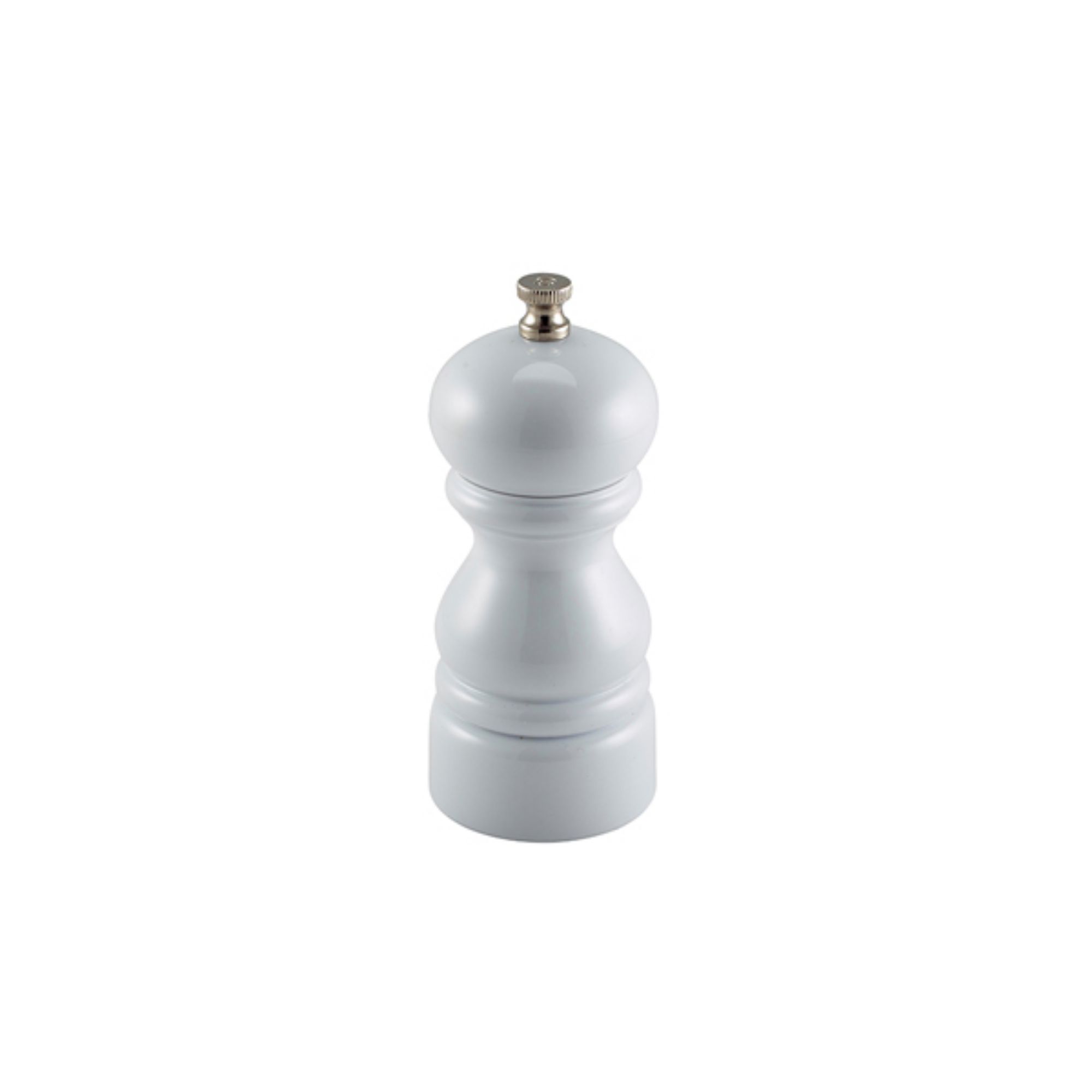 Picture of Genware Salt Or Pepper Grinder White 12.7cm - SPWH12