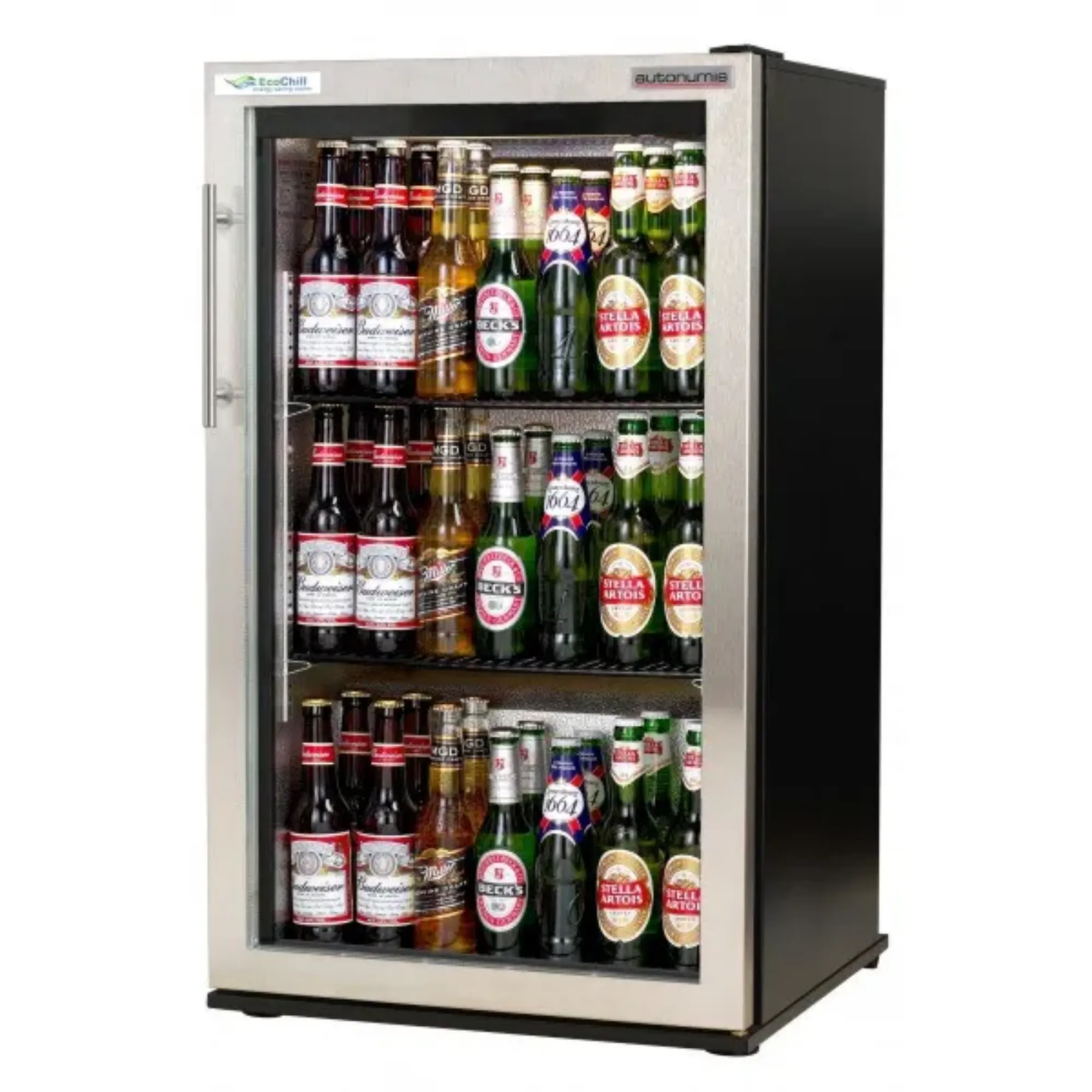 Picture of Autonumis RUC00005 EcoChill Single Stainless Steel Surround Hinged Door Bottle Cooler - ARUC00005