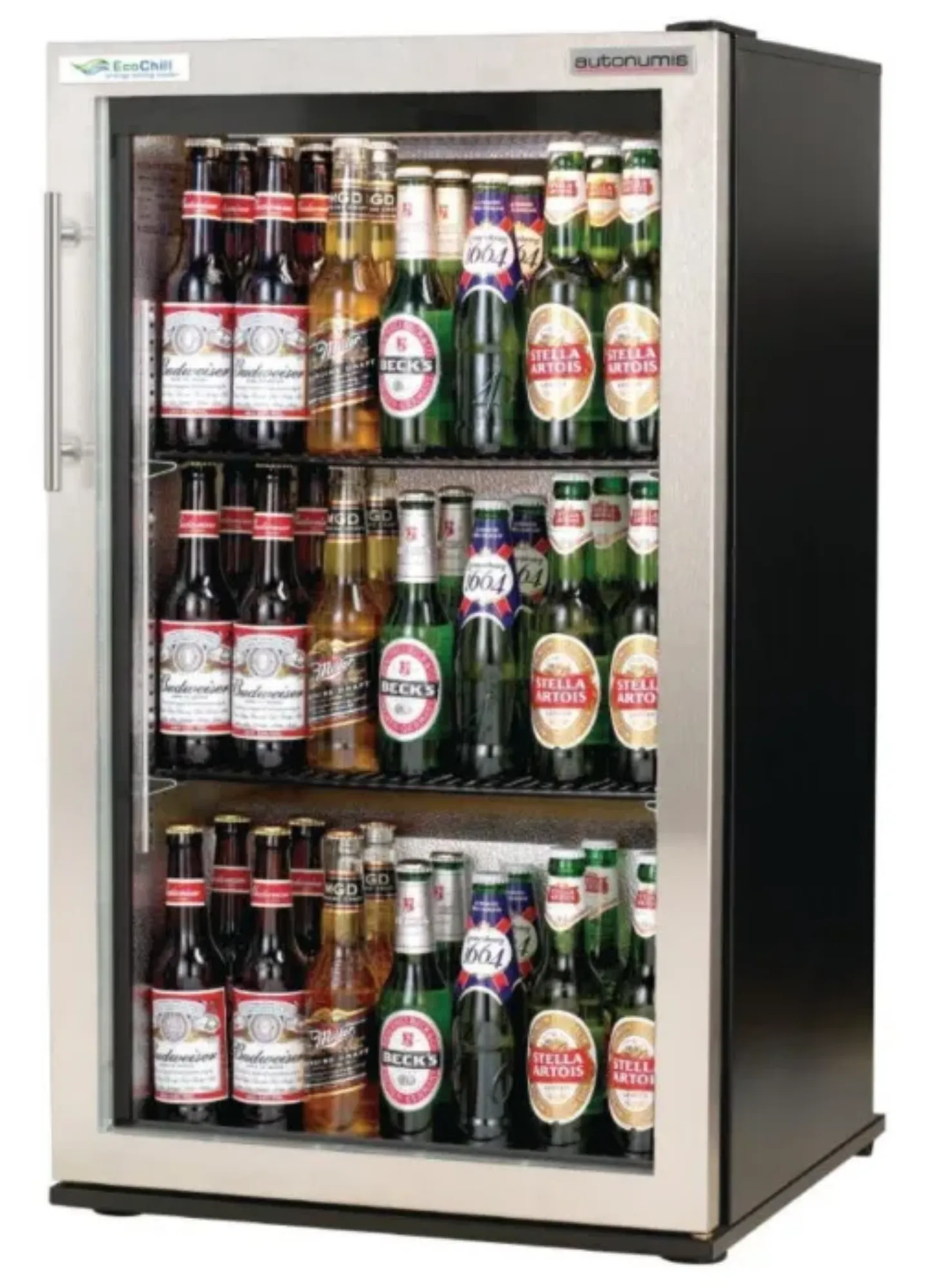 Picture of Autonumis RIC00007 EcoChill Single Stainless Steel Surround Hinged Door Bottle Cooler - ARIC00007OG