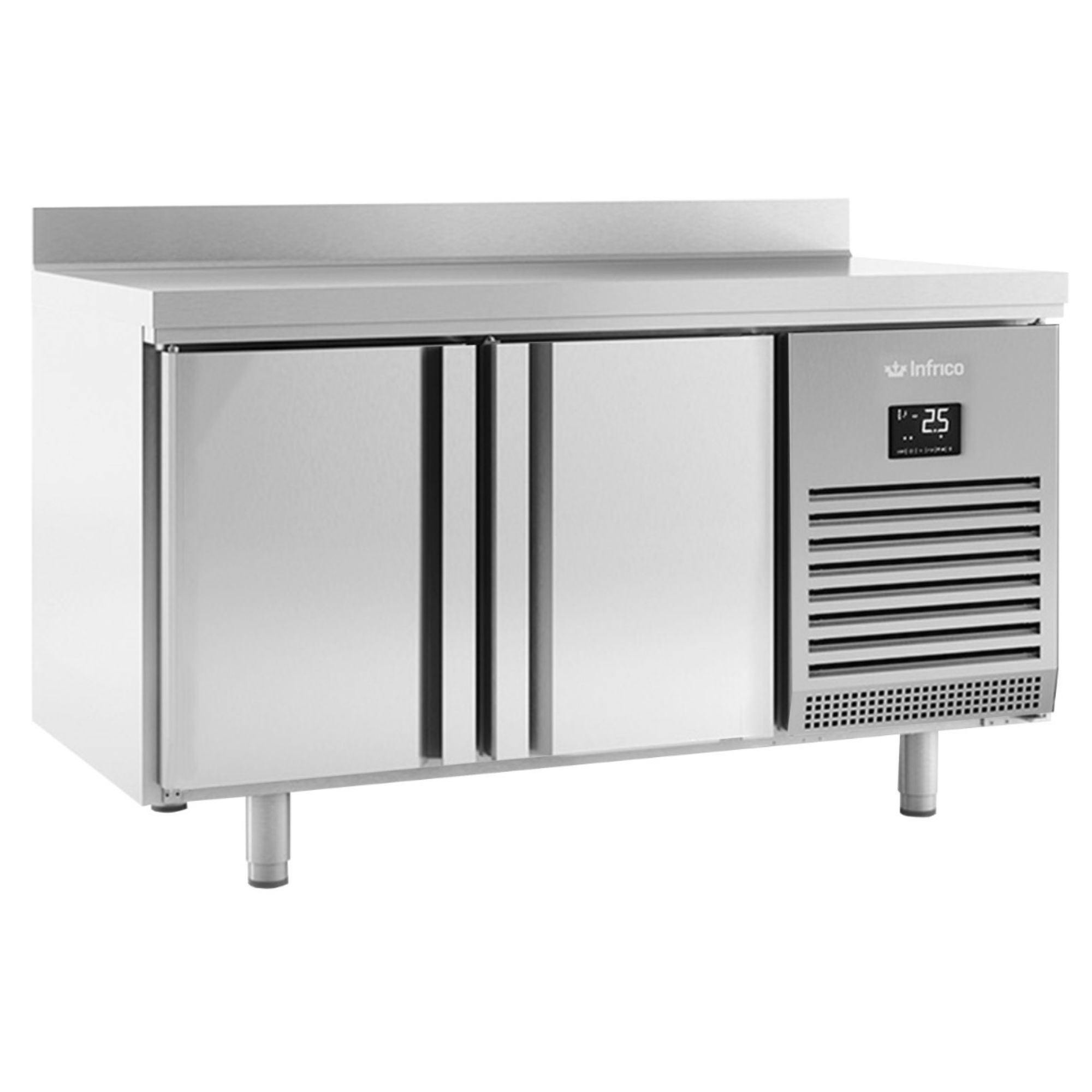 Picture of INFRICO 2 DOOR GN1/1 FREEZER COUNTER WITH UPSTAND 295L - BMGN1470BT