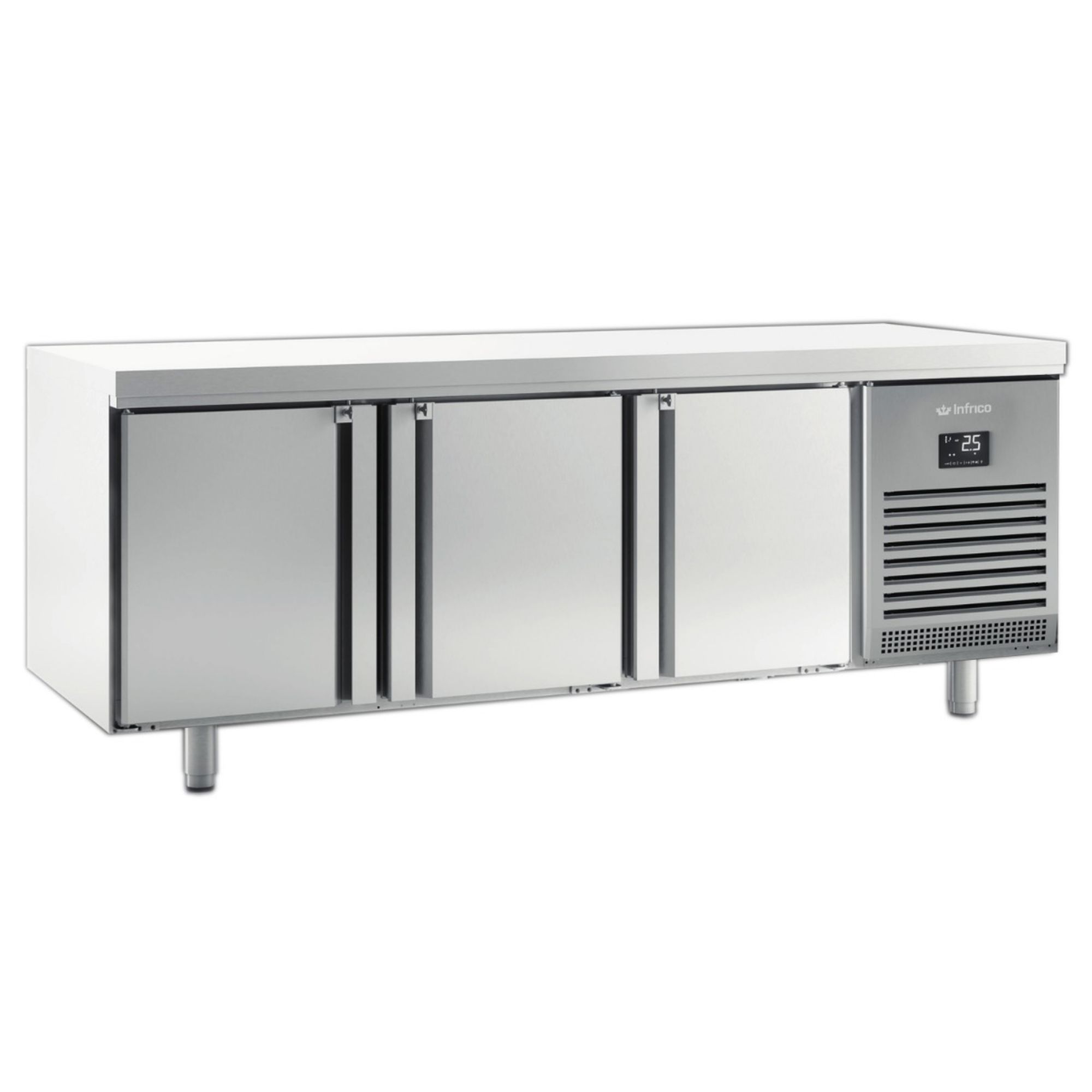 Picture of INFRICO 3 Door 800mm Depth Freezer Counter 625L - MR2190BT