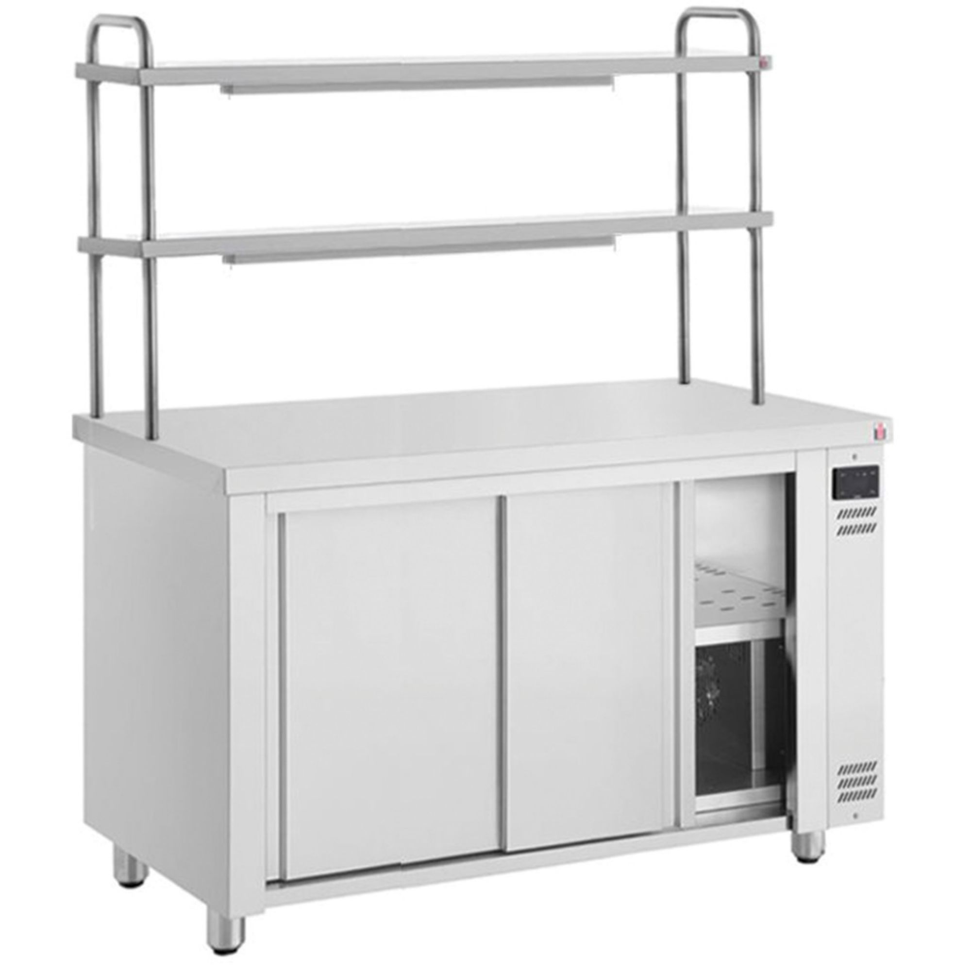 Picture of INOMAK 1600mm Hot Cupboard With Double Heated Gantry - HCPW-DHG16