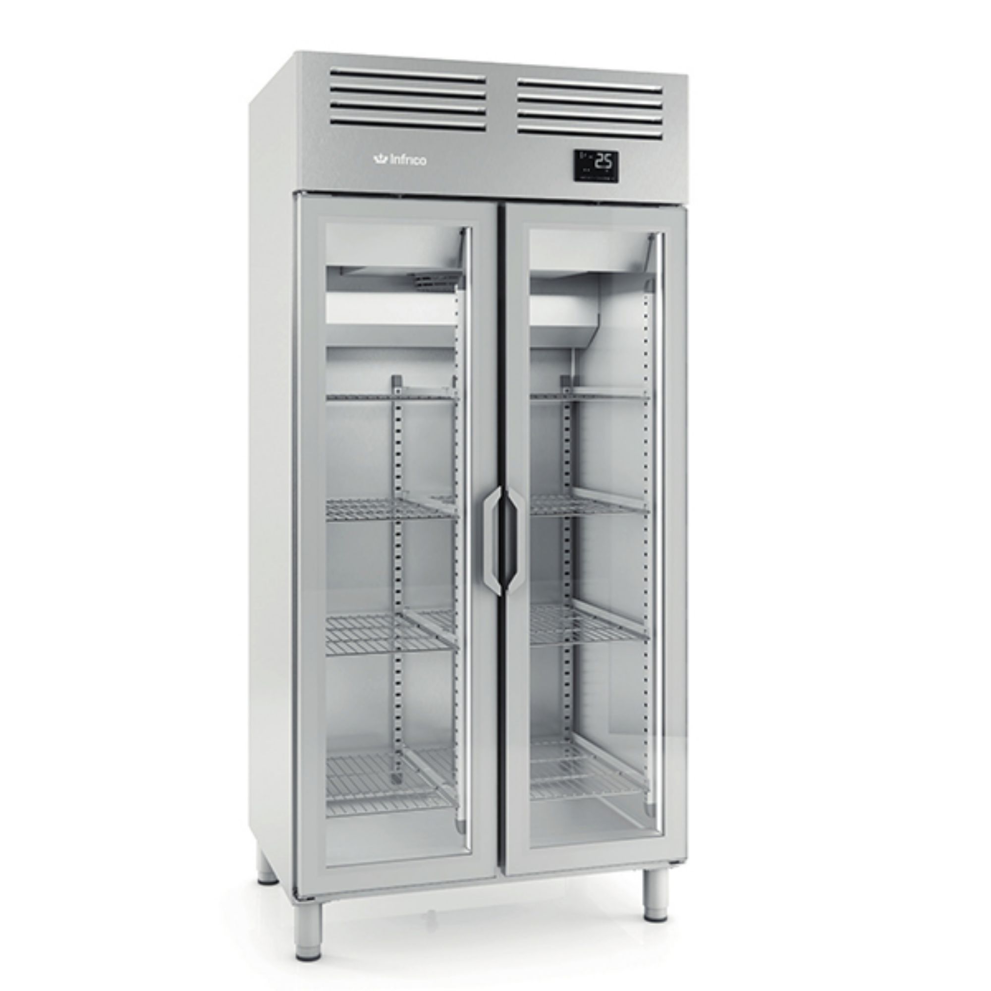 Picture of INFRICO Double Glass Door Gastronorm Refrigerator 745L - AGN600-CR