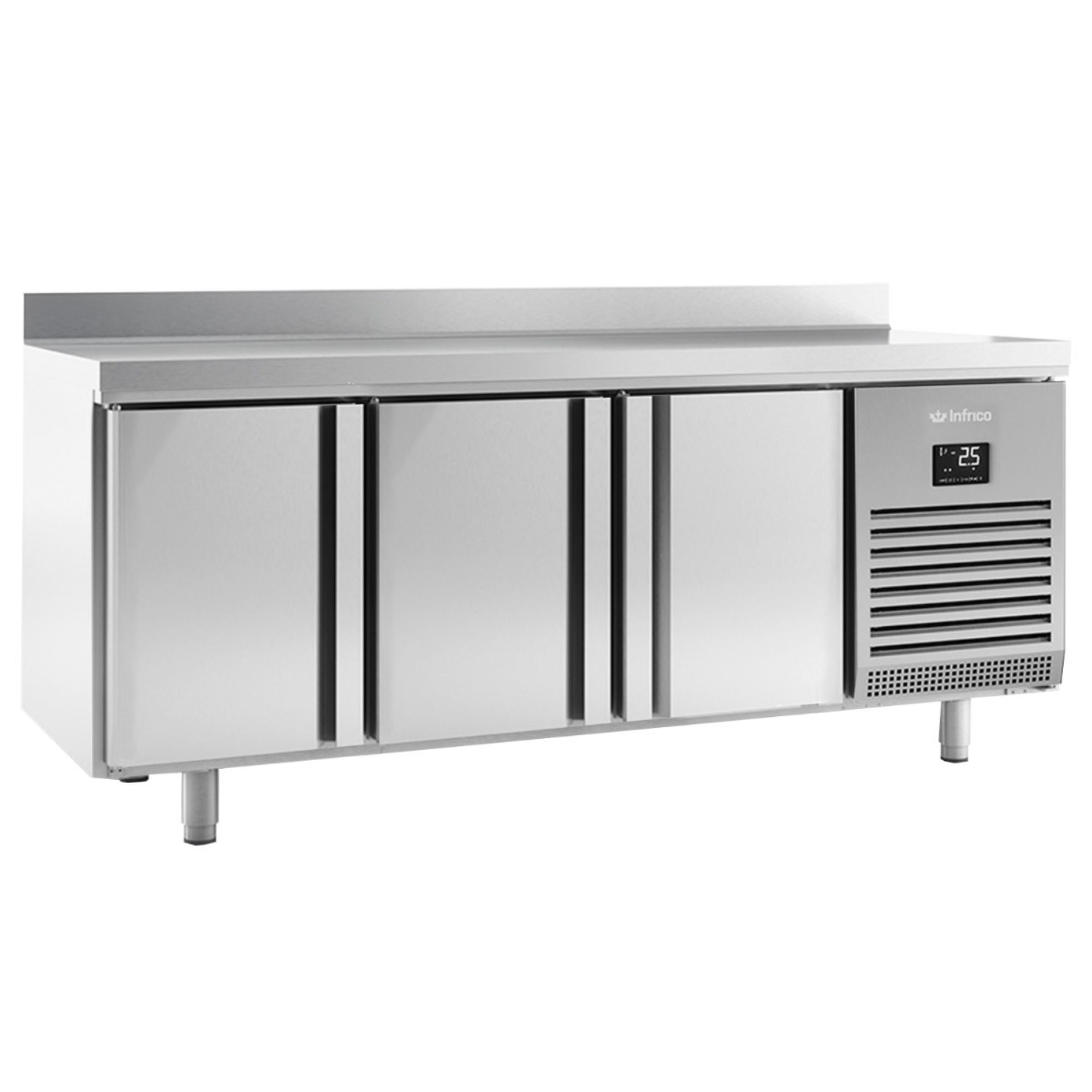 Picture of INFRICO 3 DR 600mm Depth Freezer Counter with upstand 385L - BMPP2000BT