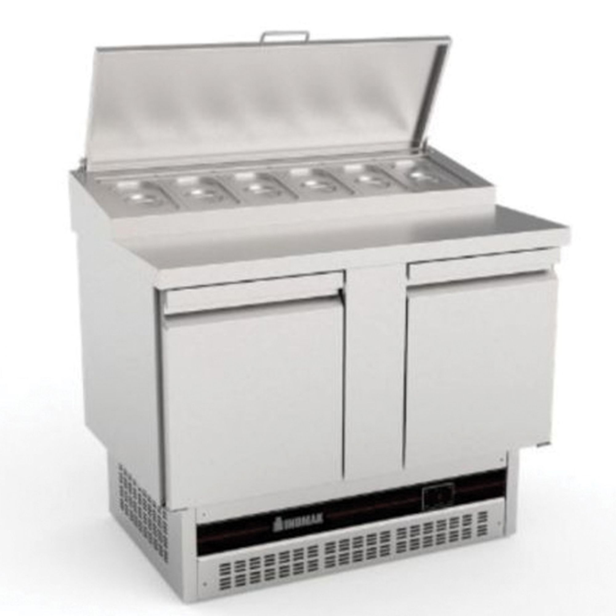 Picture of INOMAK Double Hinged Door Compact Gastronorm Prep Counter - BPZP7300