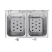 Picture of Buffalo Twin Tank Twin Basket 2x8Ltr Countertop Fryer with Timers 2x2.9kW - FC375OG