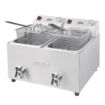 Picture of Buffalo Twin Tank Twin Basket 2x8Ltr Countertop Fryer with Timers 2x2.9kW - FC375OG