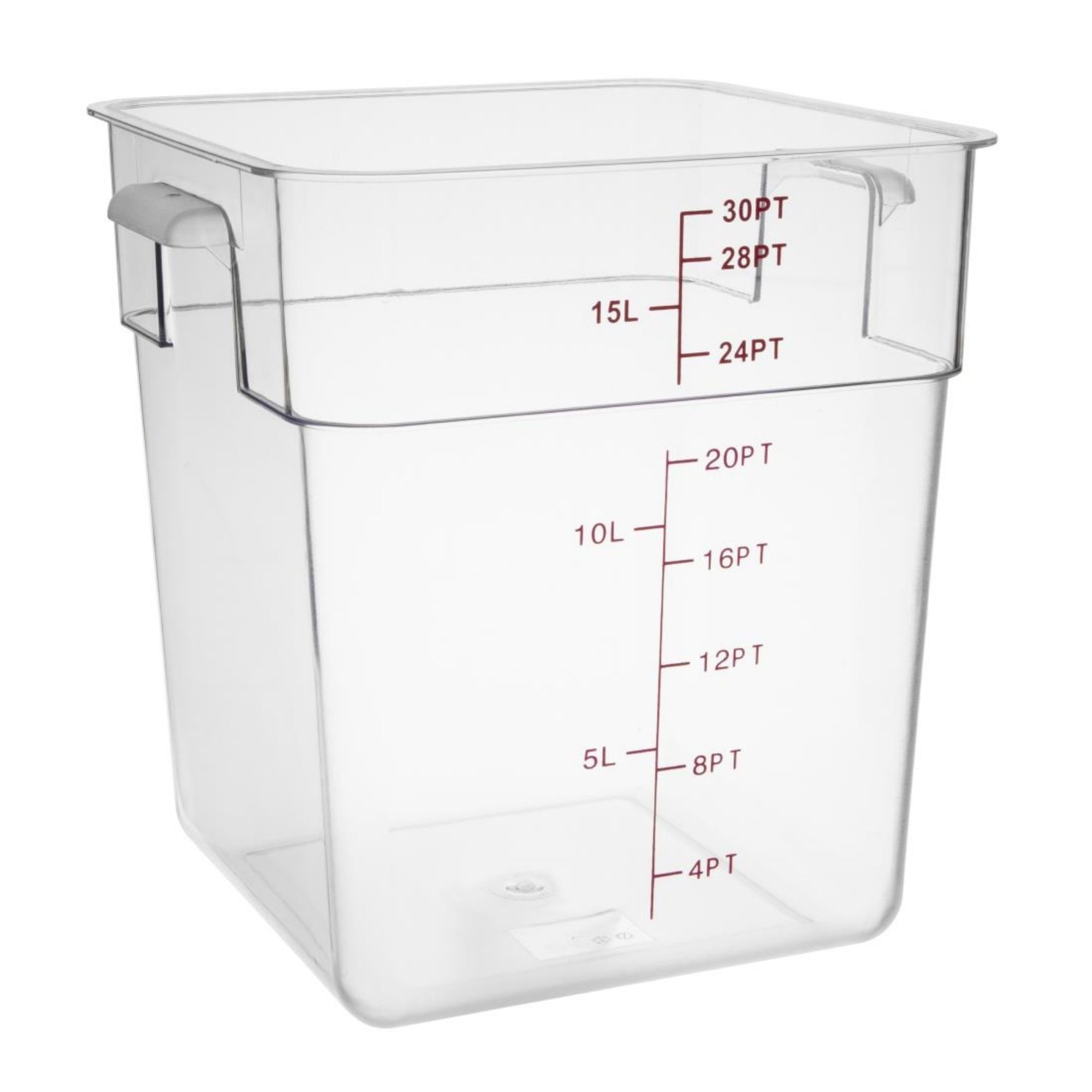 Picture of Hygiplas Polycarbonate Square Storage Container 15Ltr - CF025OG