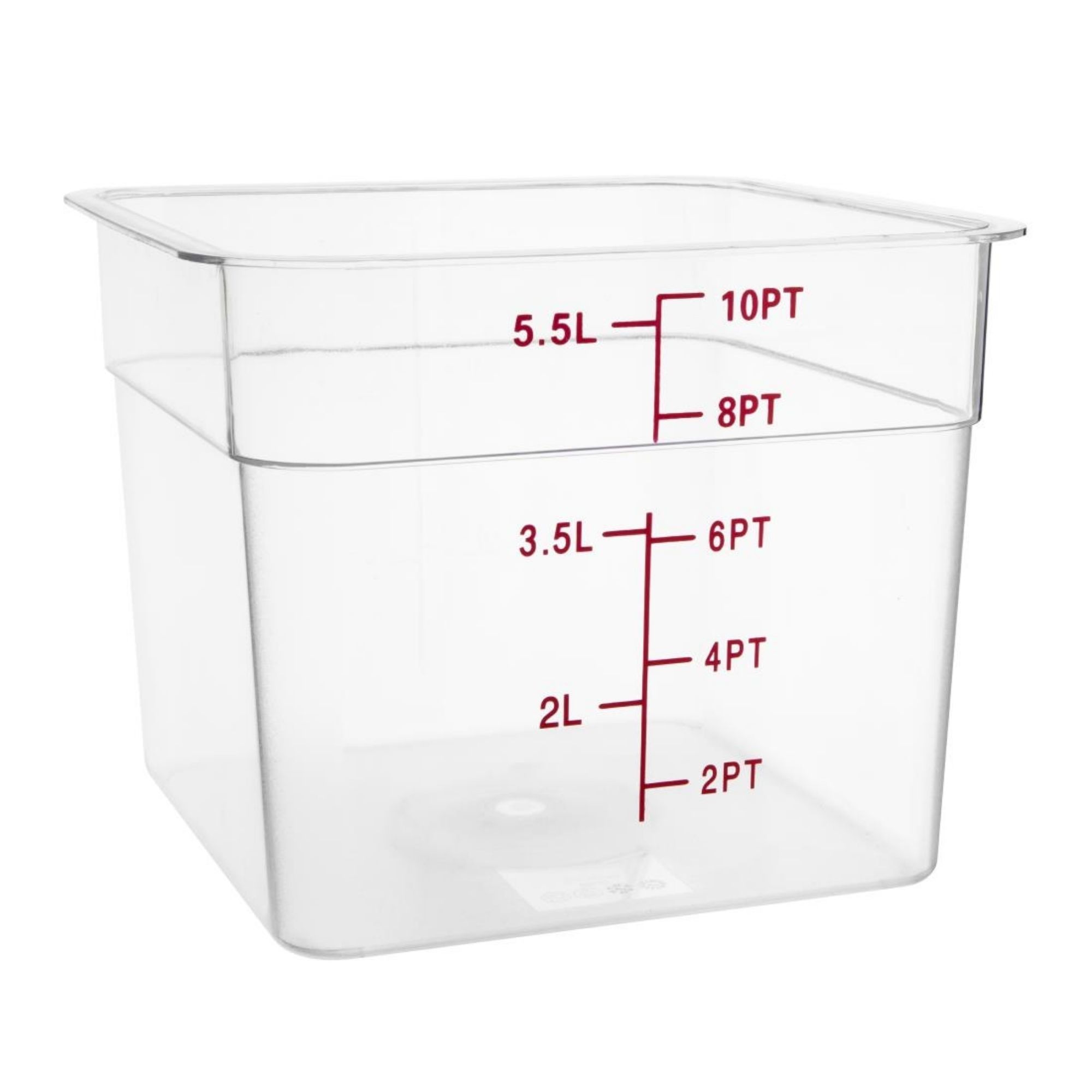 Picture of Hygiplas Polycarbonate Square Storage Container 5.5Ltr - CF022OG