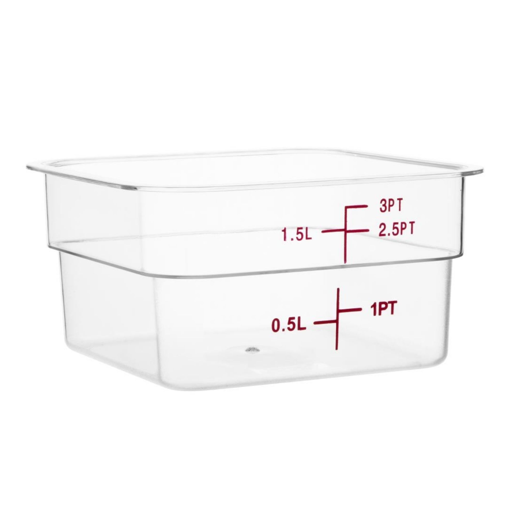 Picture of Hygiplas Polycarbonate Square Storage Container 1.5Ltr - CF020OG
