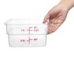 Picture of Hygiplas Polycarbonate Square Storage Container 1.5Ltr - CF020OG