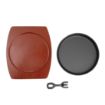 Picture of Olympia Cast Iron Round Sizzler with Wooden Stand 22cm - CC311OG