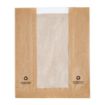 Picture of Fiesta Compostable Food Bags with Glassine Windows (Pack of 1000) - DC875OG