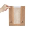 Picture of Fiesta Compostable Food Bags with Glassine Windows (Pack of 1000) - DC875OG