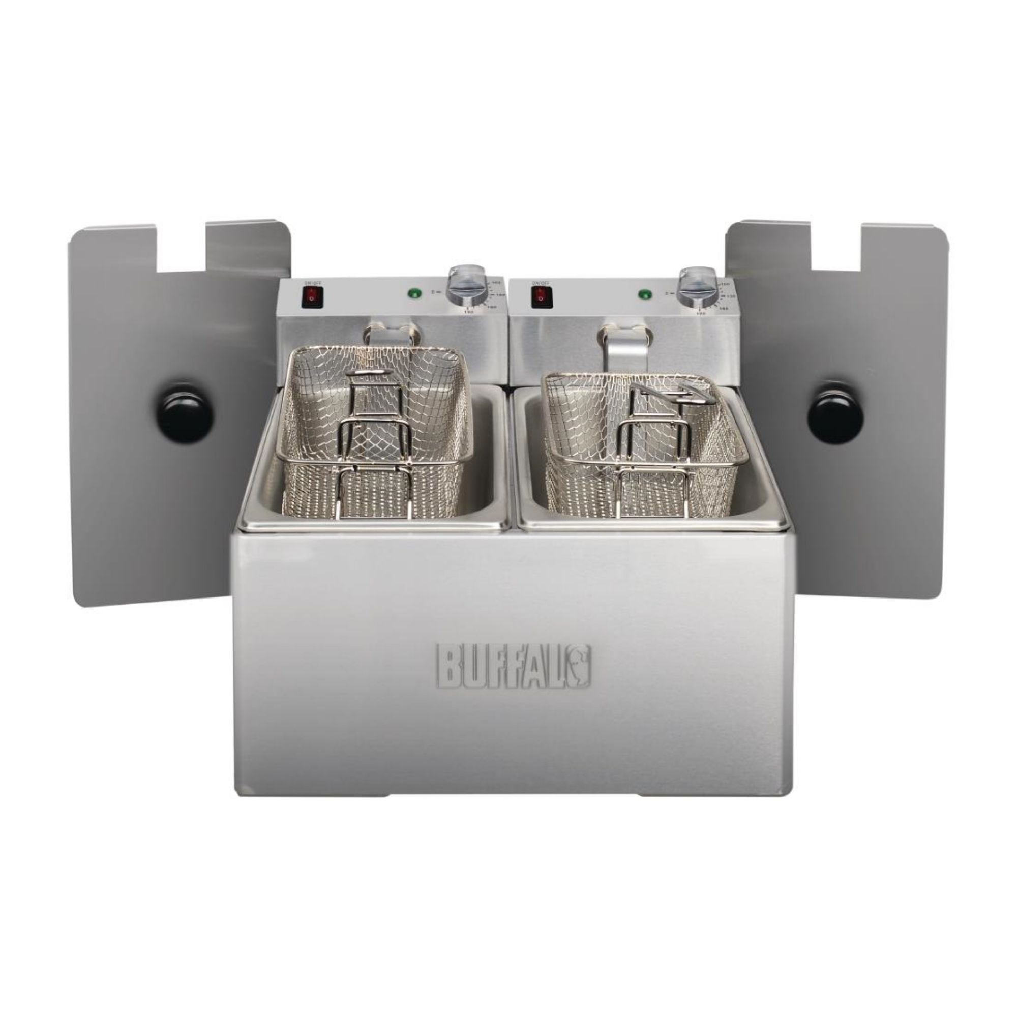 Picture of Buffalo Twin Tank Twin Basket 2x3Ltr Countertop Fryer 2x2kW - DB203OG
