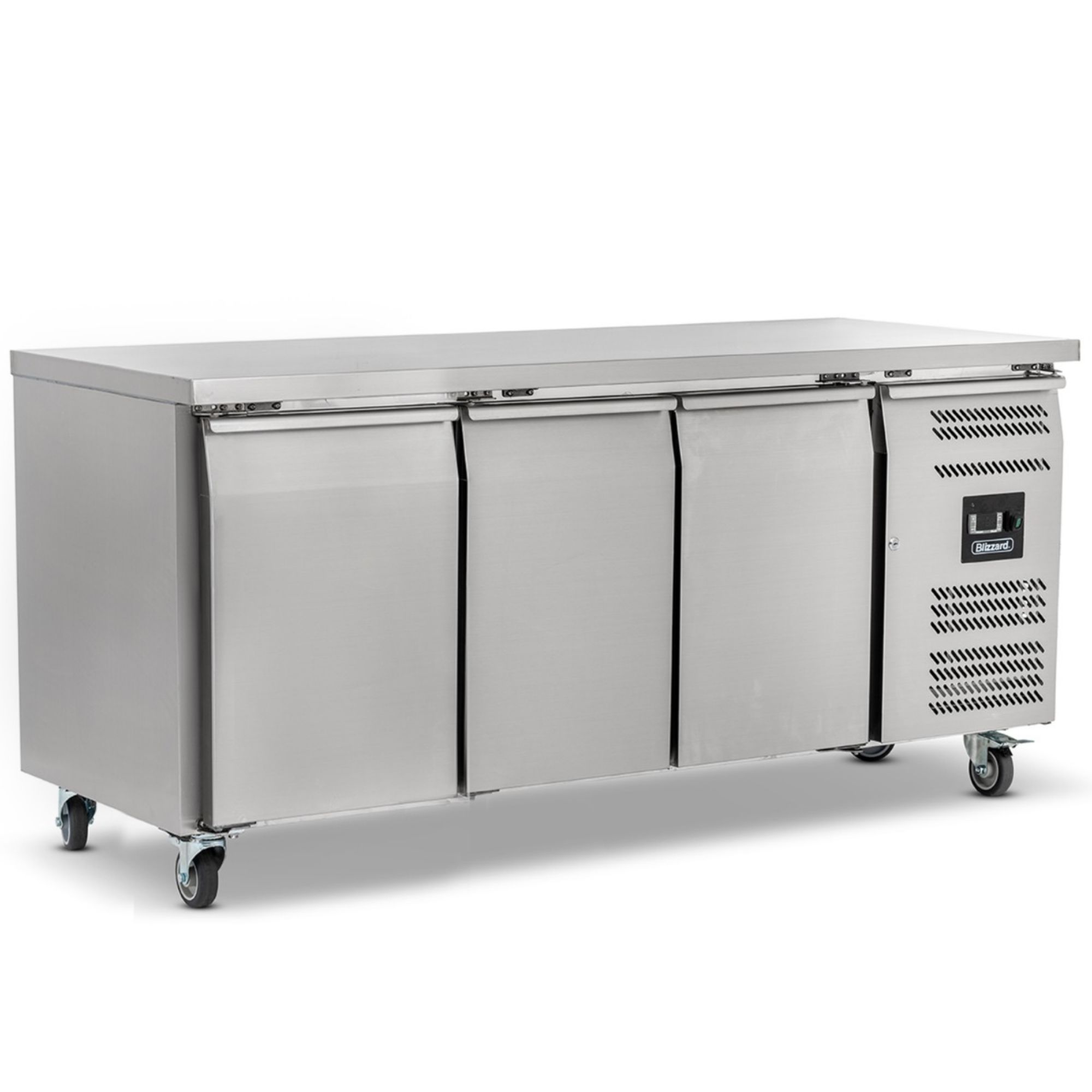 Picture of BLIZZARD Triple Hinged Door Counter Refrigerator Without Upstand - HBC803