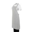 Picture of Whites Butchers Stripe Bib Apron Grey/White - BA111