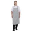 Picture of Whites Butchers Stripe Bib Apron Grey/White - BA111