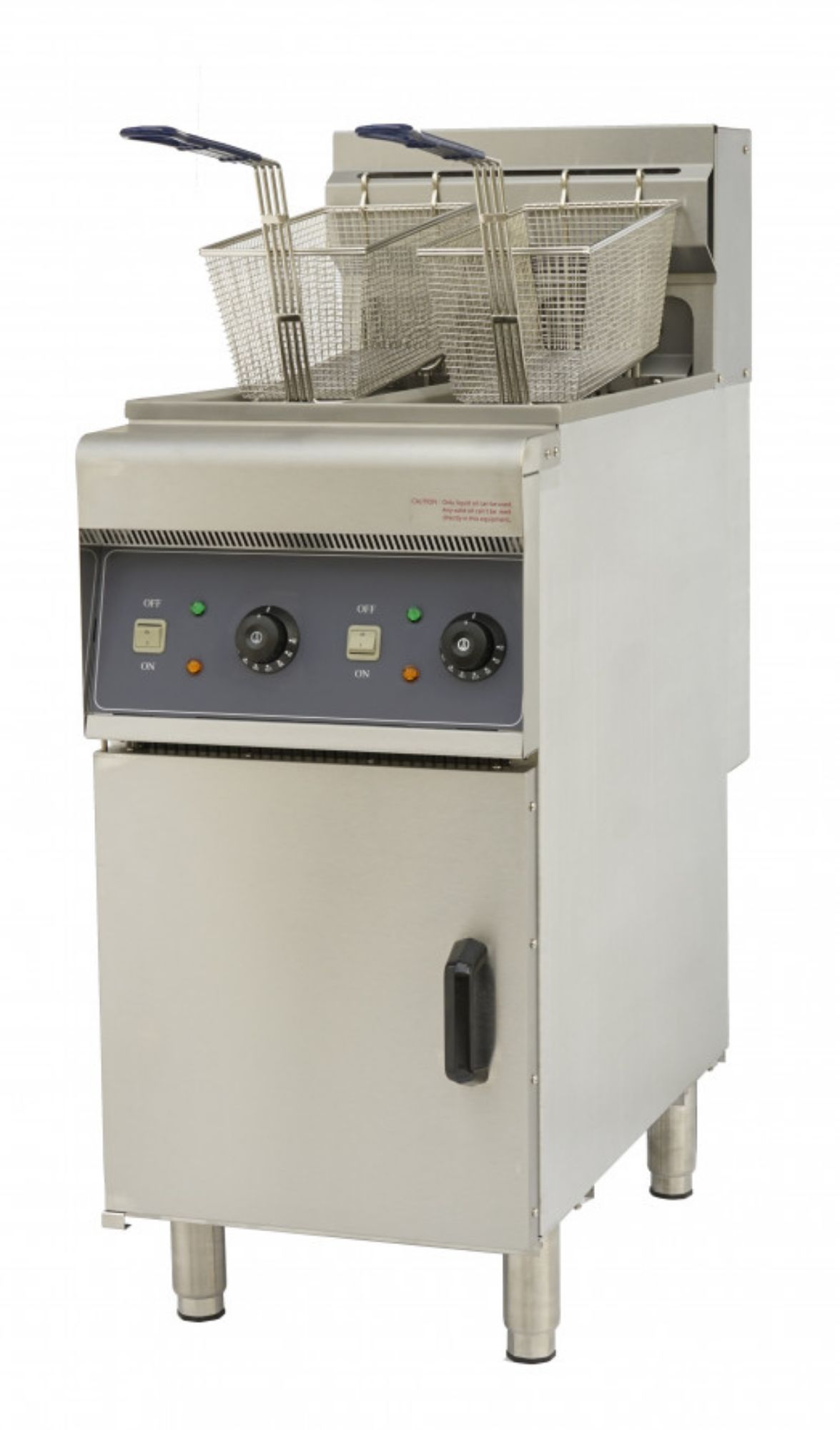 Picture of Chefs Range DF10L-2 10+10 Ltr Slimline Twin tank electric fryer - DF10L-2